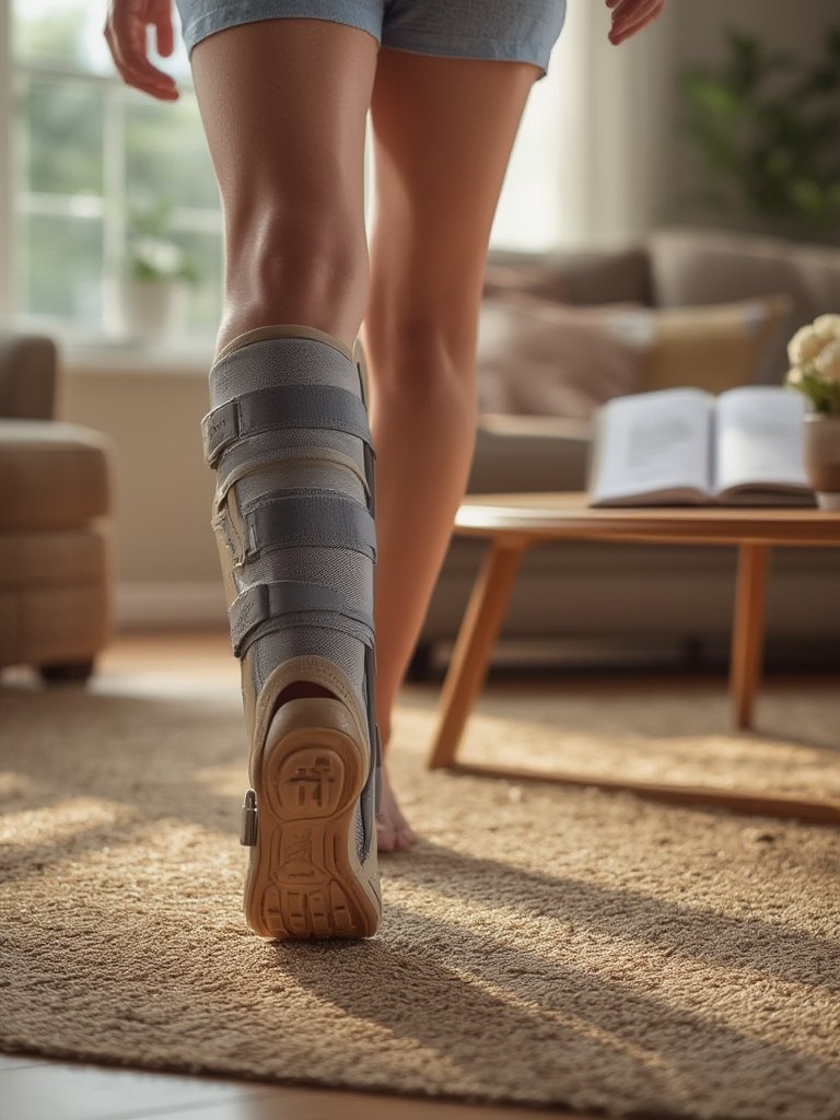 fracture boot in action