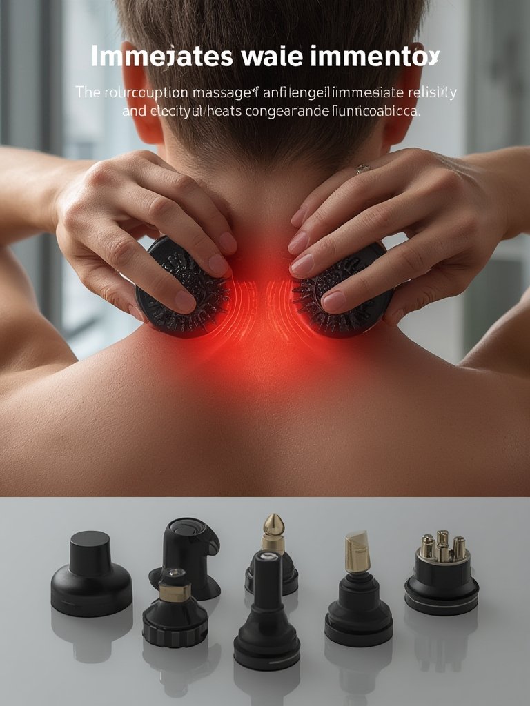 back massager in action